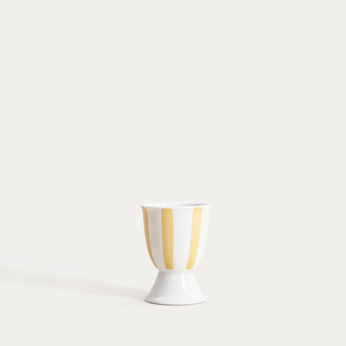Glass LABRA Yellow Porcelain Egg Cup 7 cm