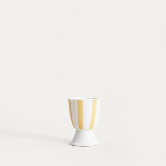 Glass LABRA Yellow Porcelain Egg Cup 7 cm