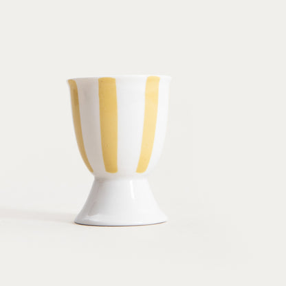 Glass LABRA Yellow Porcelain Egg Cup 7 cm