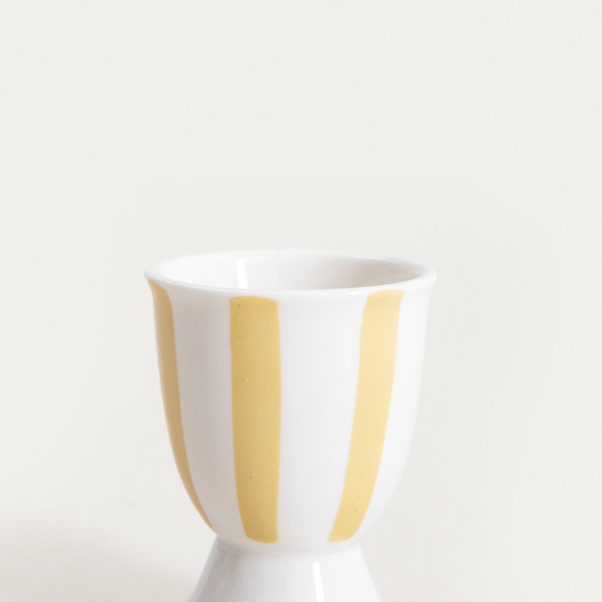 Glass LABRA Yellow Porcelain Egg Cup 7 cm