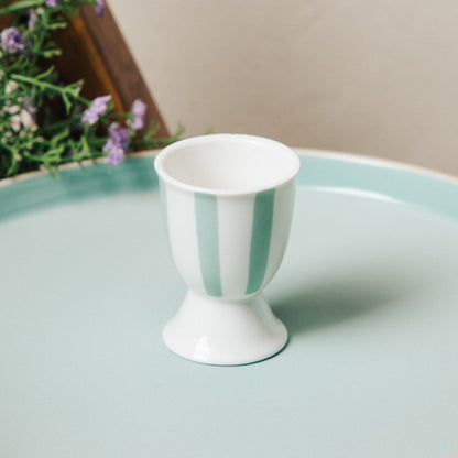LABRA Blue Glass Egg Cup - Porcelain, 17x12x17cm