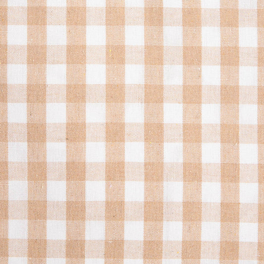 ABRIL Beige Checked Embroidered Pillowcase 45x45cm