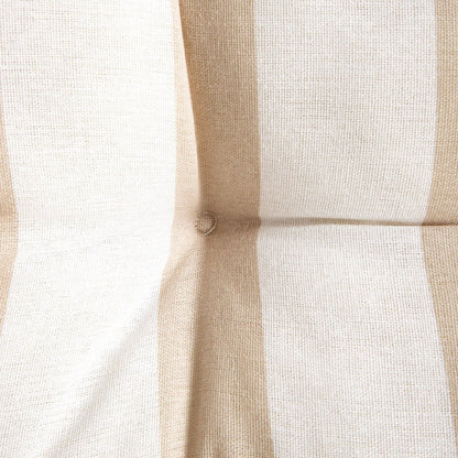 Poduszka EVELYN Beige Striped Quilted Pillow with Handle 50x32x32cm