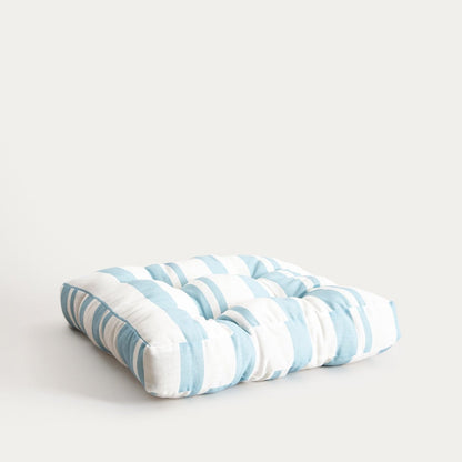 Poduszka EVELYN Blue Striped Quilted Decorative Pillow 50x50cm