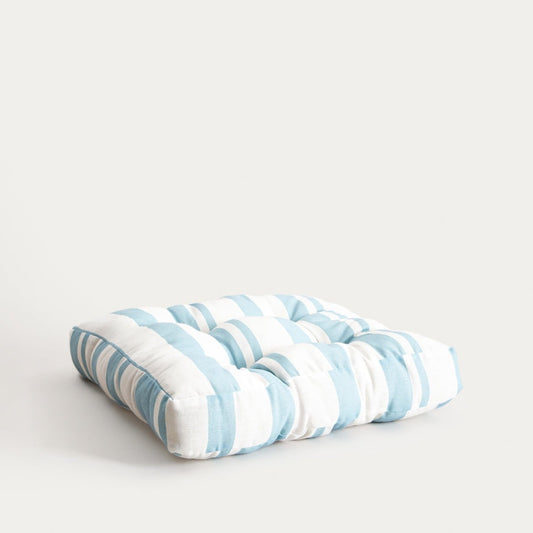 Poduszka EVELYN Blue Striped Quilted Decorative Pillow 50x50cm