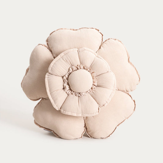 Josefina Flower-Shaped Cotton Cushion 45 cm