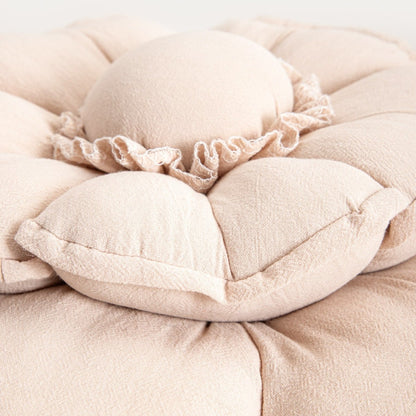 Josefina Flower-Shaped Cotton Cushion 45 cm