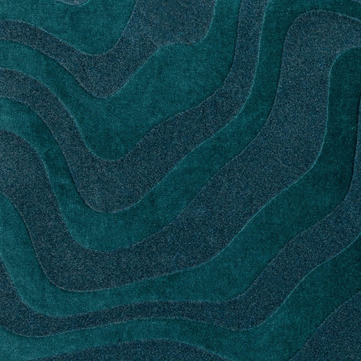 DARIKA Velvet Cushion Cover Green 45x45cm Structured Pattern