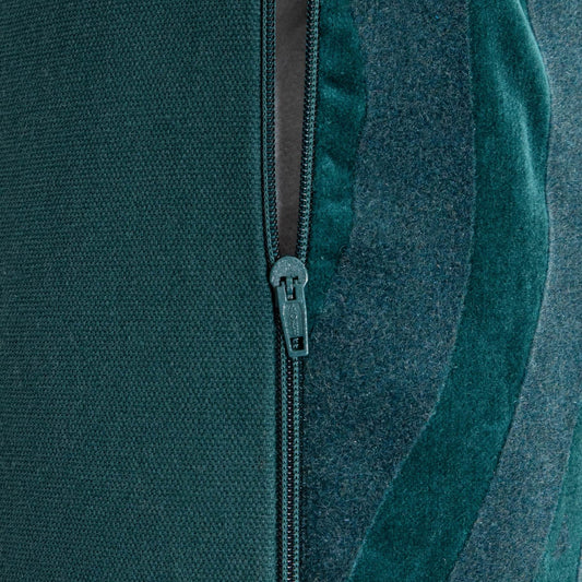 DARIKA Velvet Cushion Cover Green 45x45cm