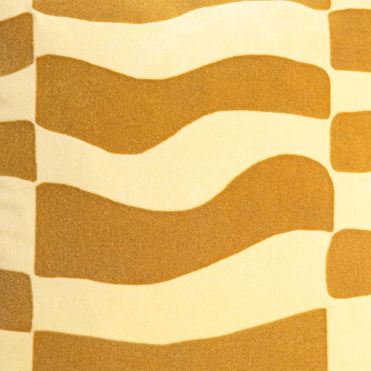 DARIKA Velvet Cushion Cover Yellow 45x45cm