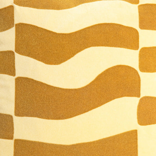 DARIKA Velvet Cushion Cover Yellow 45x45cm