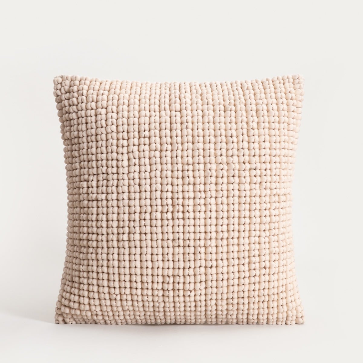 ASHA Ecru Decorative Loop Weave Pillowcase 45x45cm