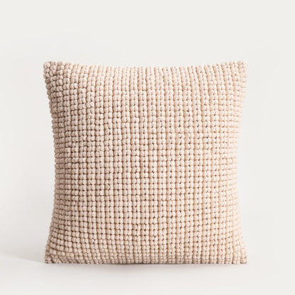 ASHA Ecru Decorative Loop Weave Pillowcase 45x45cm