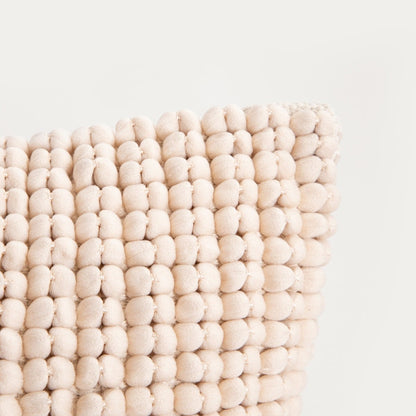 ASHA Ecru Decorative Loop Weave Pillowcase 45x45cm