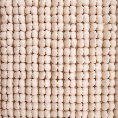 ASHA Ecru Decorative Loop Weave Pillowcase 45x45cm