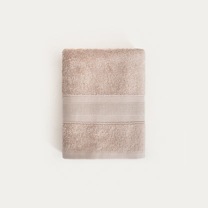 Beige Bamboo Blend Towel 50x90 cm Soft & Absorbent