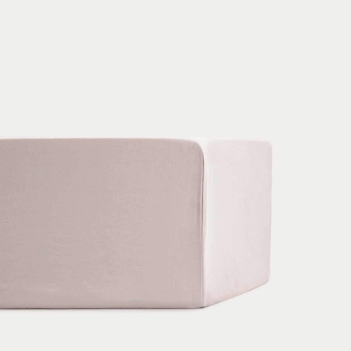 MAISY Washed Microfibre Beige Bed Sheet 90x200 cm