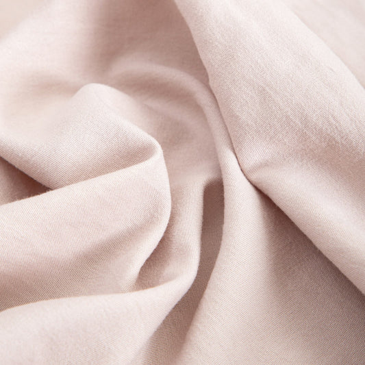 MAISY Washed Microfibre Beige Bed Sheet 90x200 cm