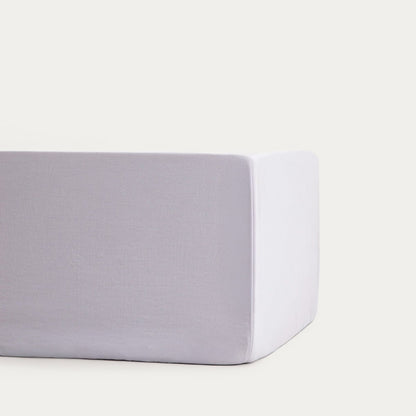 MAISY Washed Microfibre Grey Bed Sheet 90x200 cm