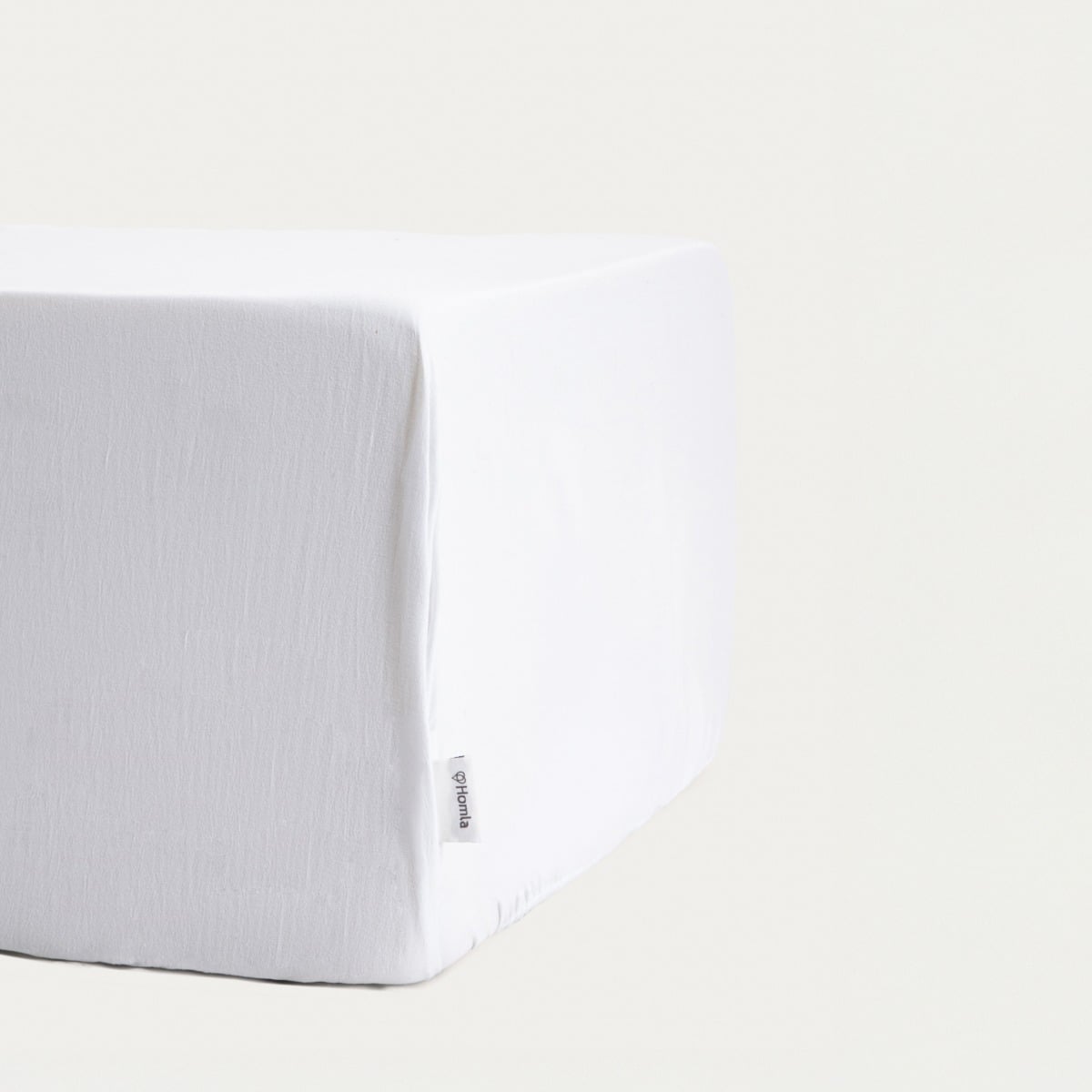 MAISY Washed White Microfibre Bed Sheet 140x200 cm