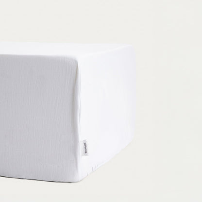 MAISY Washed White Microfibre Bed Sheet 140x200 cm