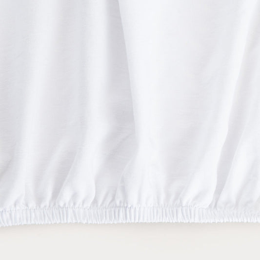 MAISY Washed White Microfibre Bed Sheet 140x200 cm