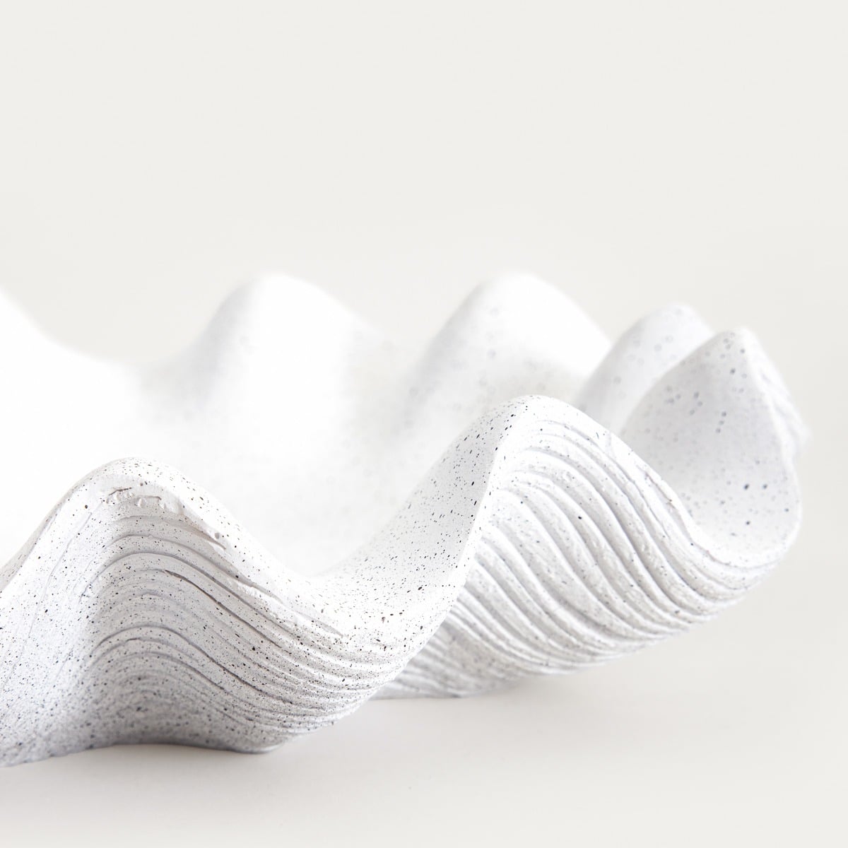 LUNEA Decorative Bowl with Ecru Waves 26x26x6.5 cm