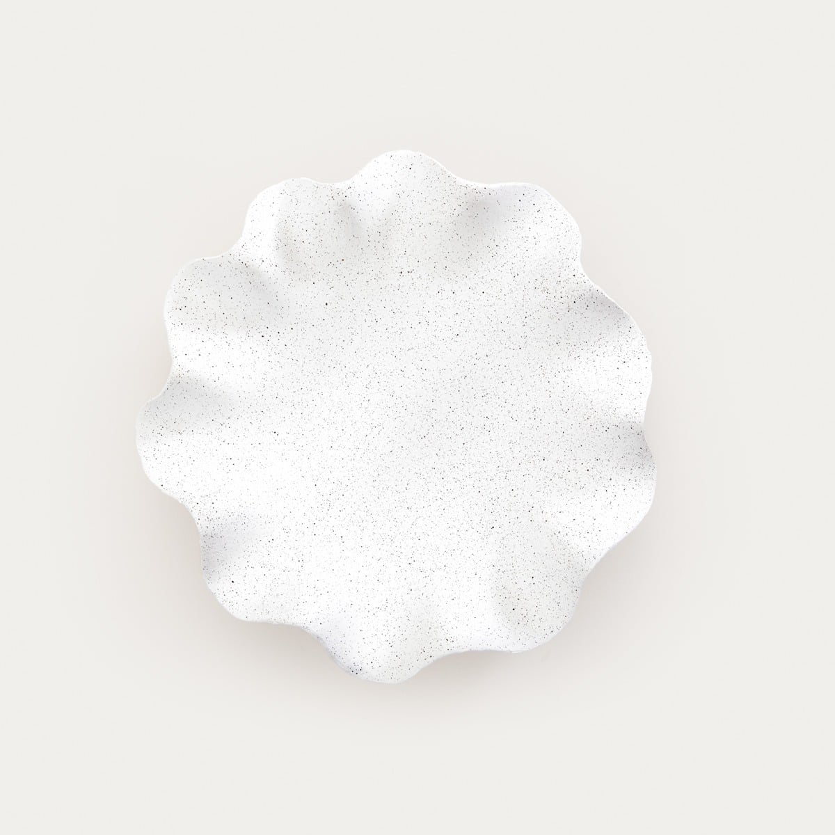 LUNEA Decorative Bowl with Ecru Waves 26x26x6.5 cm