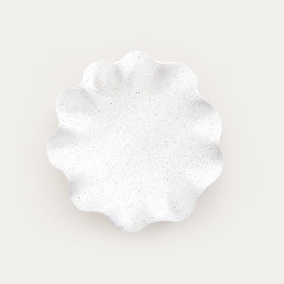 LUNEA Decorative Bowl with Ecru Waves 26x26x6.5 cm