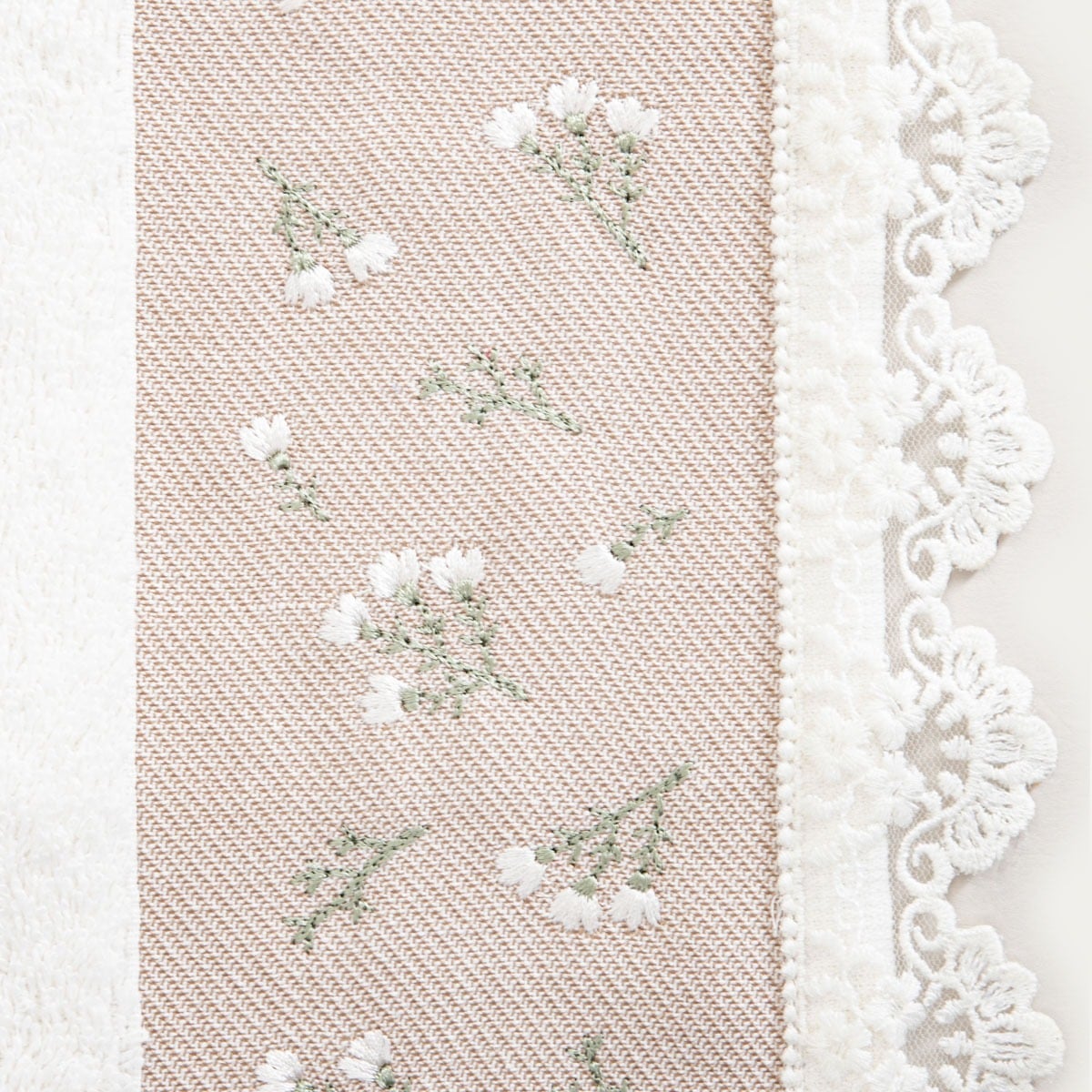 Velia Decorative Embroidery Towel 50x90 cm 100% Cotton