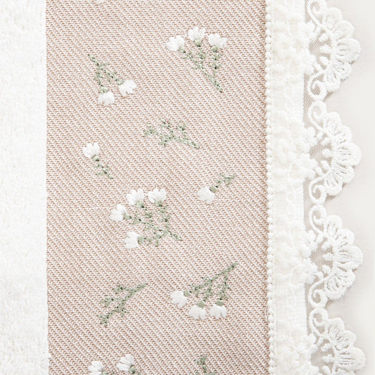 Velia Decorative Embroidery Towel 50x90 cm 100% Cotton