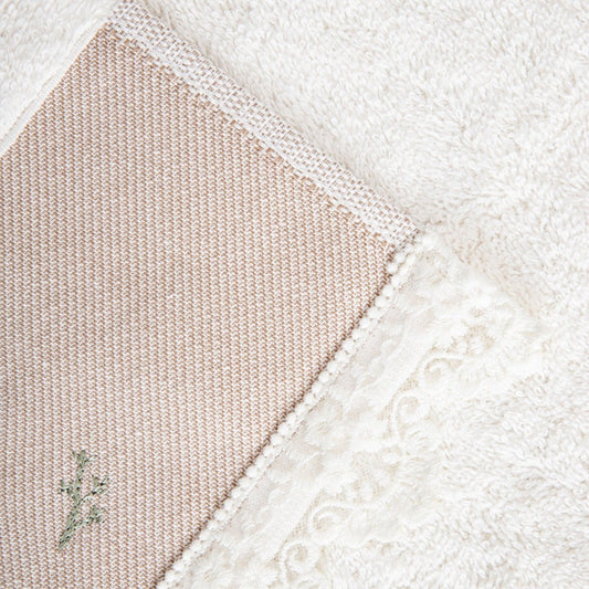 Velia Decorative Embroidery Towel 50x90 cm 100% Cotton
