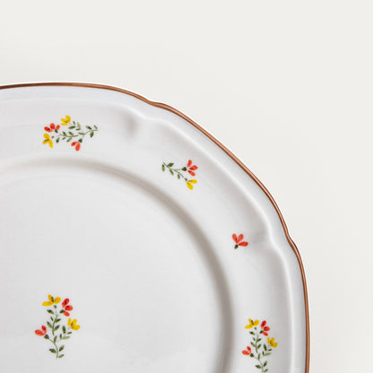 GRETA Dinner Plate with Flowers 27 cm
