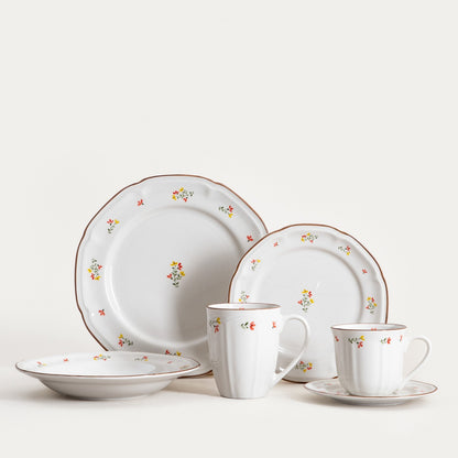 GRETA Dinner Plate with Flowers 27 cm