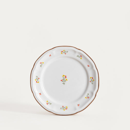 GRETA Dessert Plate with Flowers 21 cm