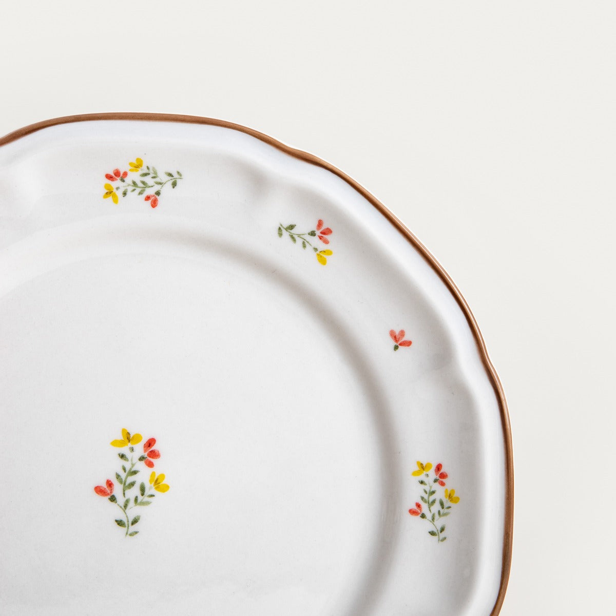 GRETA Dessert Plate with Flowers 21 cm