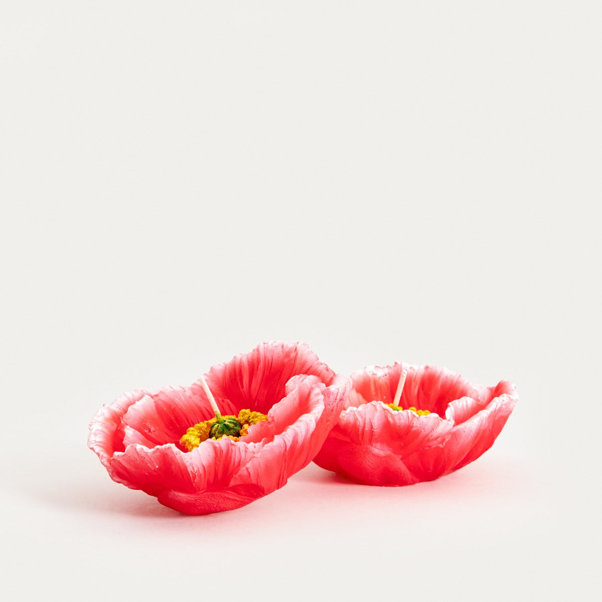 Set of candles MEADOW FLOWERS Pink Decorative Candle Set - 2 Pieces