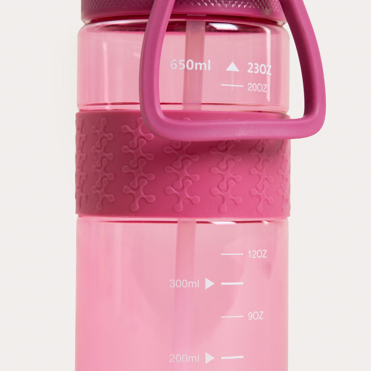 Bottle bottle LONNA Pink Water Bottle with Measuring Cup 0.65L