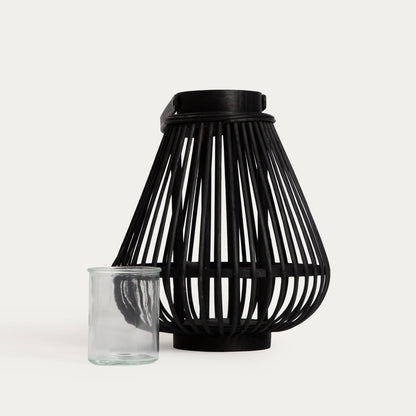 MASAYA Burst Black Garden Lantern 26x29 cm
