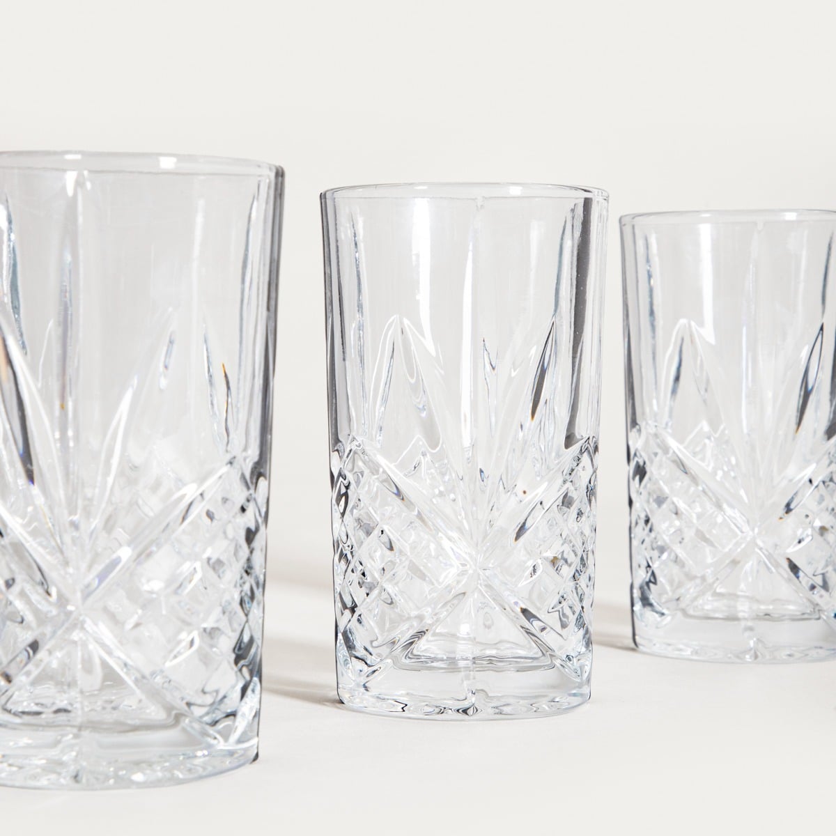 MIRRA Tall Glass Set of 4 - 0.35L Glass Mugs