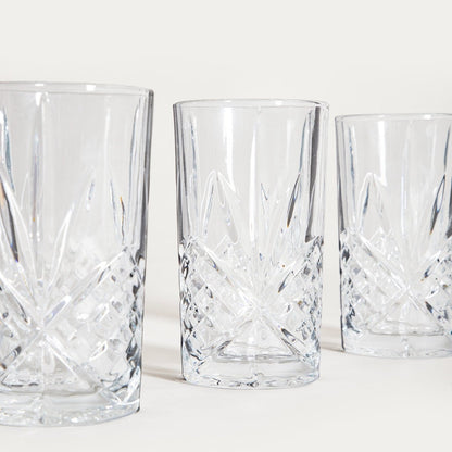 MIRRA Tall Glass Set of 4 - 0.35L Glass Mugs