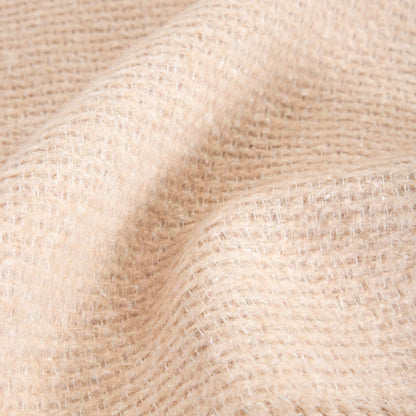 MALLOW Thick Beige Blanket with Decorative Texture 150x200cm