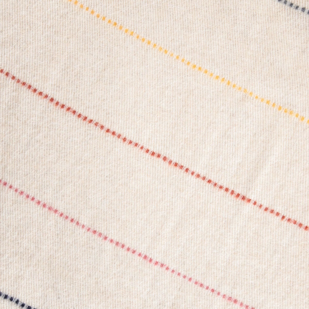 Koc TILBE Blanket with Colorful Stitching and Decorative Fringes 150x200cm