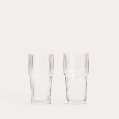Set of LYNNASO Transparent Highball Glasses 2 pcs 0.54L