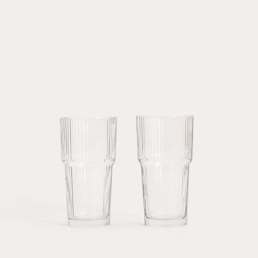 Set of LYNNASO Transparent Highball Glasses 2 pcs 0.54L
