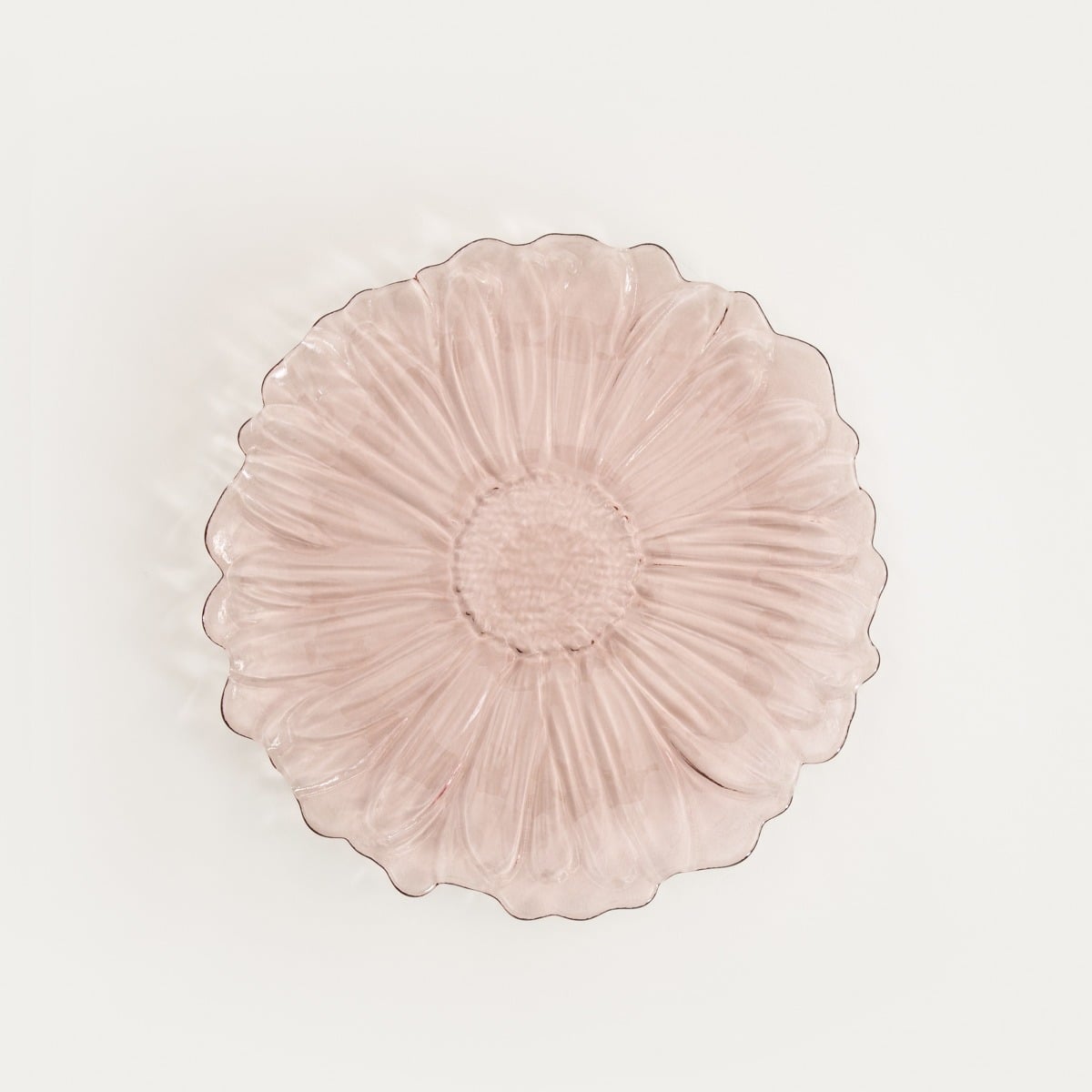 Plate SAKURO Flower-Shaped Glass Dinner Plate 26 cm