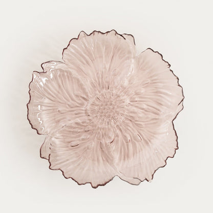 Serving platter SAKURO Flower-Shaped Glass Serving Platter 36cm