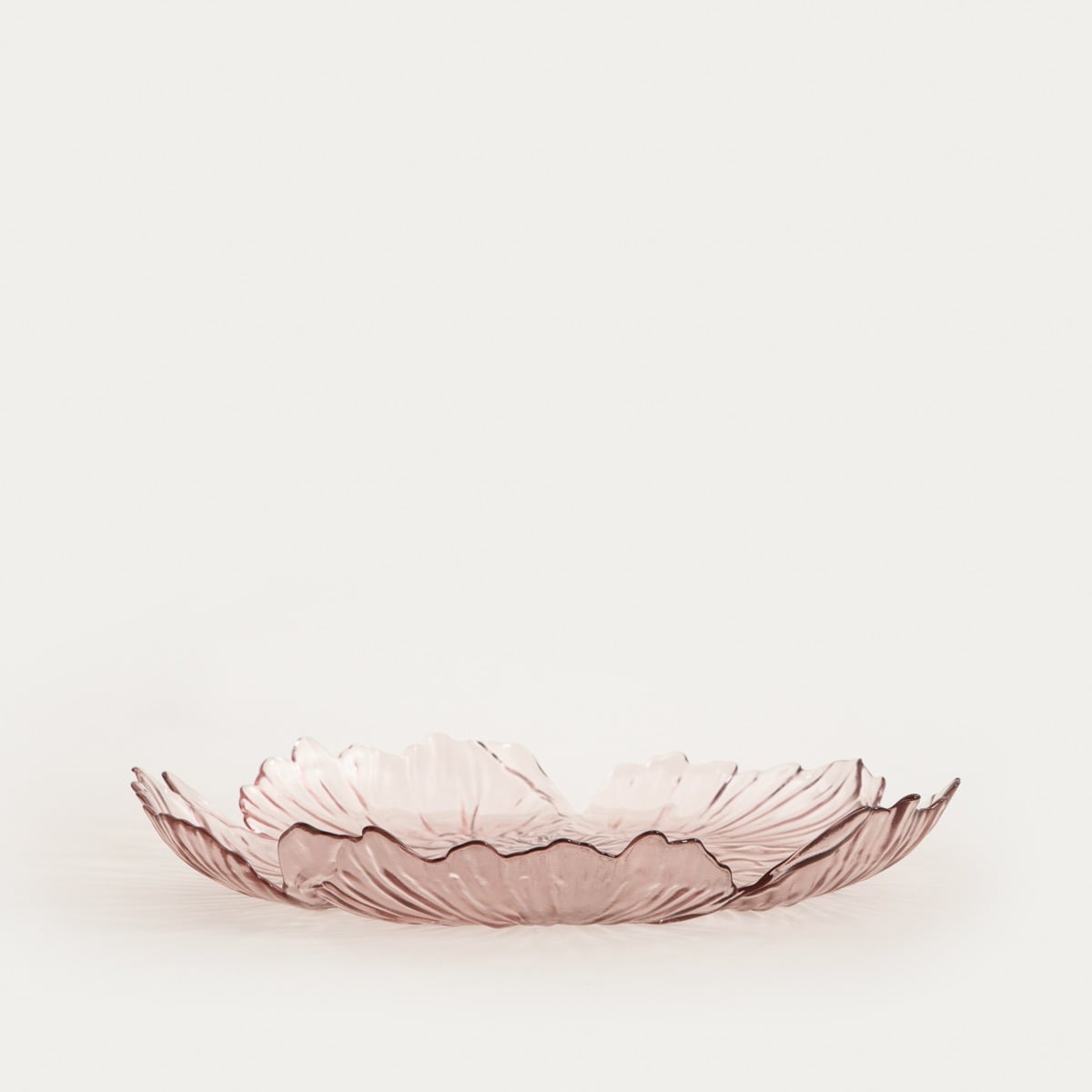 Serving platter SAKURO Flower-Shaped Glass Serving Platter 36cm