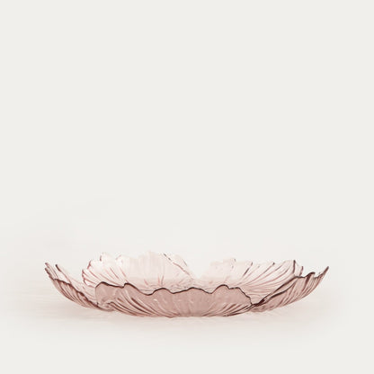 Serving platter SAKURO Flower-Shaped Glass Serving Platter 36cm