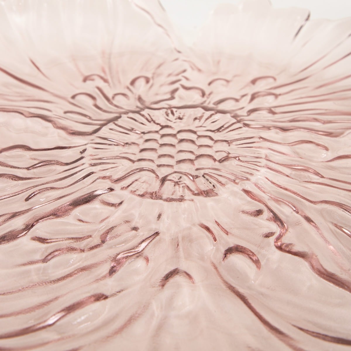 Serving platter SAKURO Flower-Shaped Glass Serving Platter 36cm